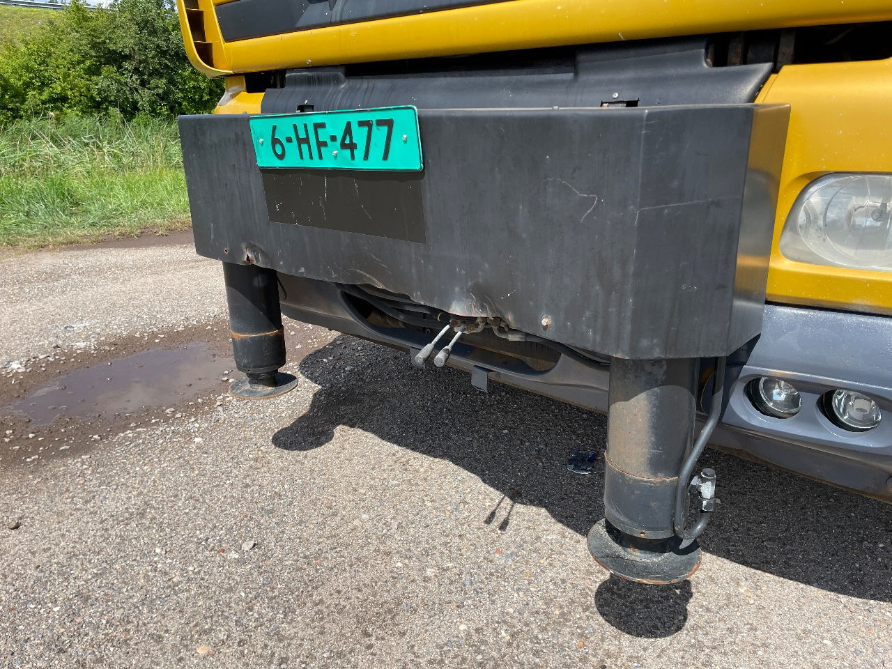 Kraanaga veoauto DAF CF 85.410 PM 80 crane laadkraan met jib en frontstempels: pilt 15