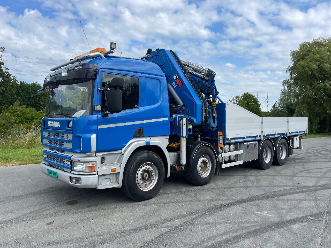 Scania P124-400 124 with hiab 550 crane with jib, excellent condition - Kraanaga veoauto: pilt 4 Scania P124-400 124 with hiab 550 crane with jib, excellent condition - Kraanaga veoauto: pilt 4