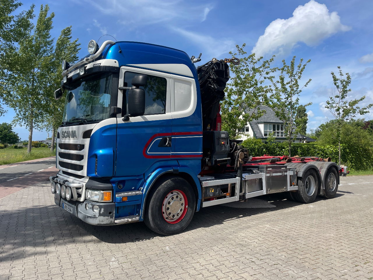 Scania R480 with hiab hookloader and hiab 262 EP5 with remote crane 2019 - Konteinerveduk/ Tõstukiga veoauto, Kraanaga veoauto: pilt 1 Scania R480 with hiab hookloader and hiab 262 EP5 with remote crane 2019 - Konteinerveduk/ Tõstukiga veoauto, Kraanaga veoauto: pilt 1