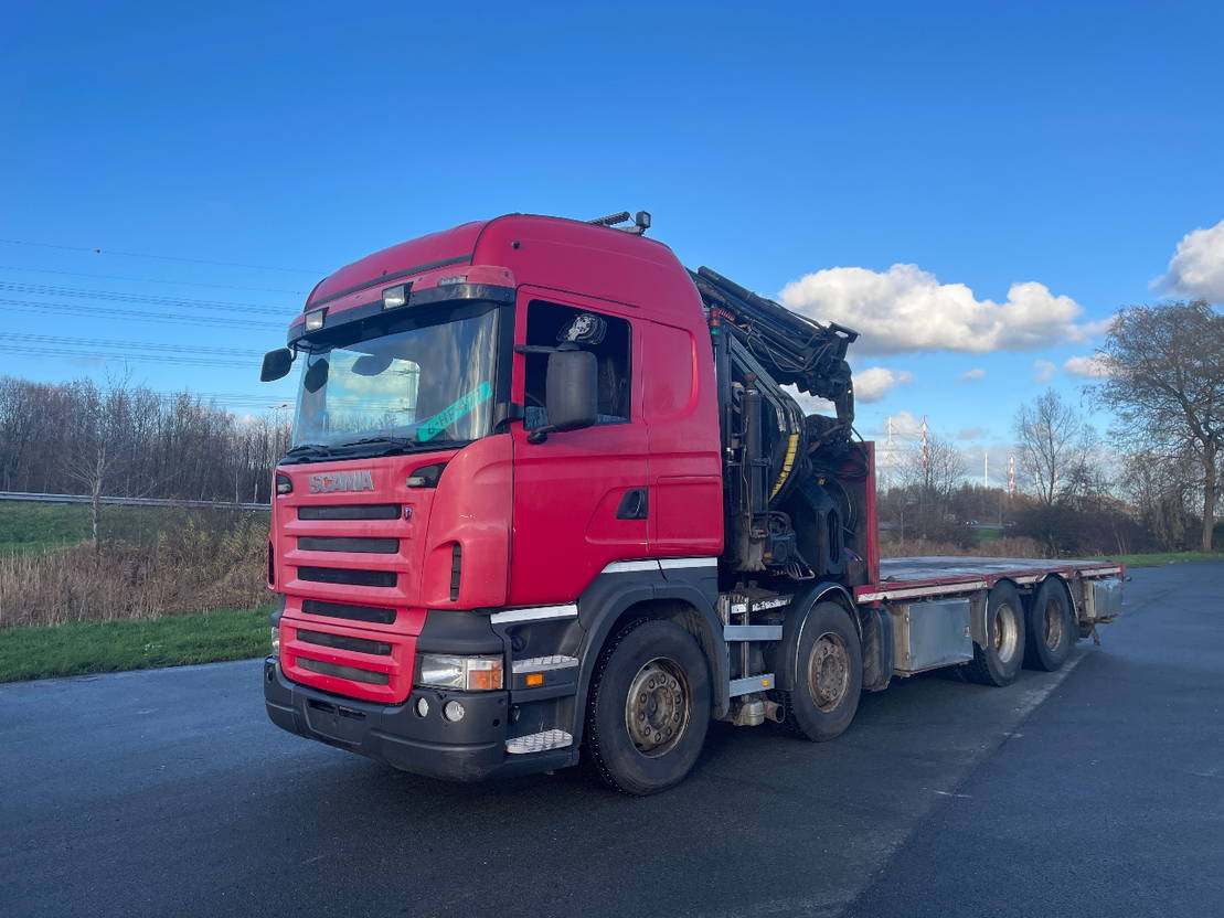 Scania R500 V8 R500 with hiab 800 with jib and winch - Kraanaga veoauto, Madelveok/ Platvormveok: pilt 2 Scania R500 V8 R500 with hiab 800 with jib and winch - Kraanaga veoauto, Madelveok/ Platvormveok: pilt 2