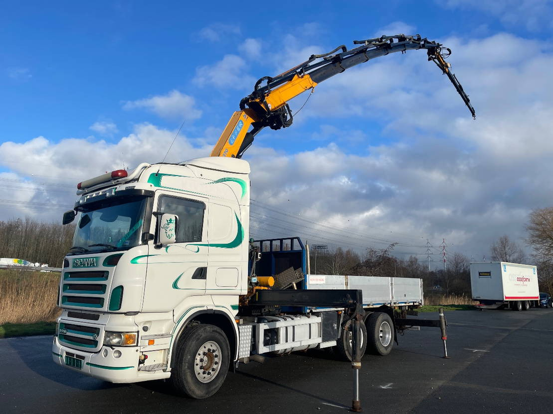 Scania R580 V8 Effer 370 crane with jib and winch - Kraanaga veoauto: pilt 1 Scania R580 V8 Effer 370 crane with jib and winch - Kraanaga veoauto: pilt 1