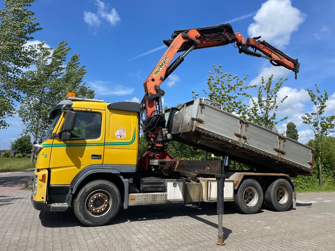Volvo FM 12.380 .380 with Palfinger PK27000 with jib and tipper box - Kallurauto, Kraanaga veoauto: pilt 1 Volvo FM 12.380 .380 with Palfinger PK27000 with jib and tipper box - Kallurauto, Kraanaga veoauto: pilt 1