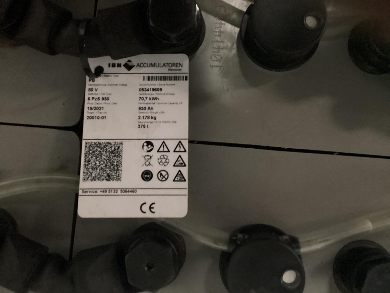 IBH 80V 6 PZS 930 - Aku - Materjali käitlemise seade: pilt 2 IBH 80V 6 PZS 930 - Aku - Materjali käitlemise seade: pilt 2