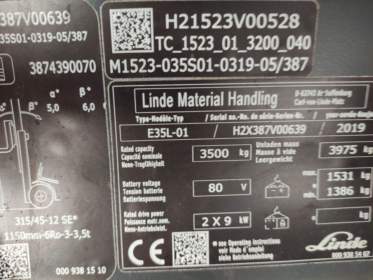 Elektritõstuk Linde E35L-01-387: pilt 6