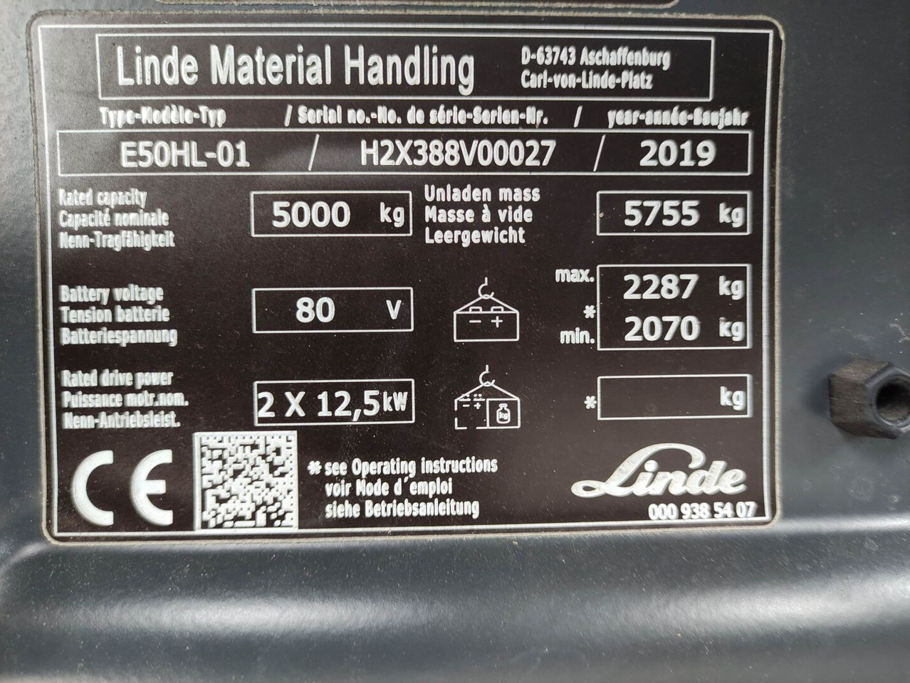 Elektritõstuk Linde E50HL-01-388: pilt 7