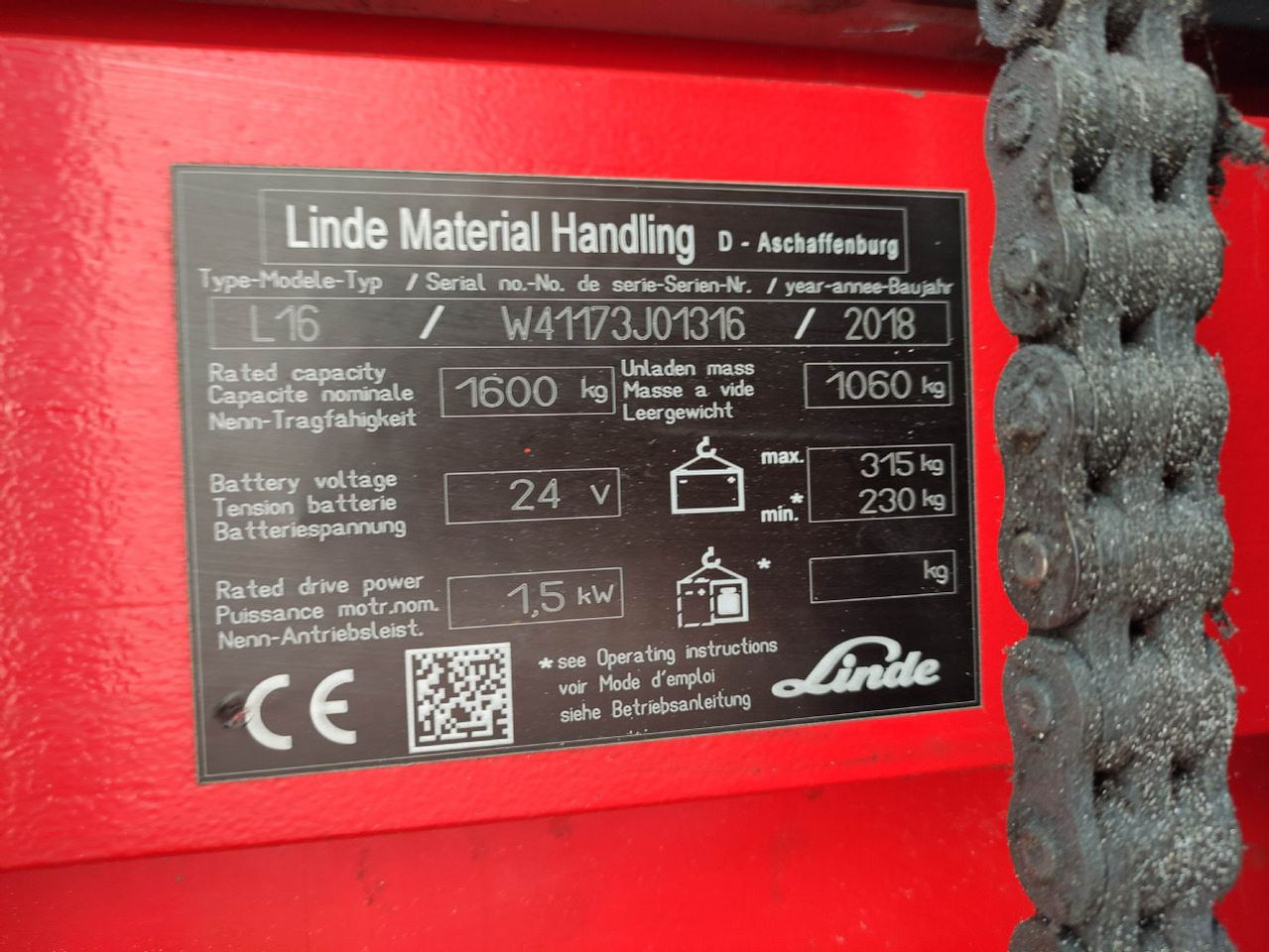 Linde L16-1173 (LACK NEU) - Virnastaja: pilt 5 Linde L16-1173 (LACK NEU) - Virnastaja: pilt 5