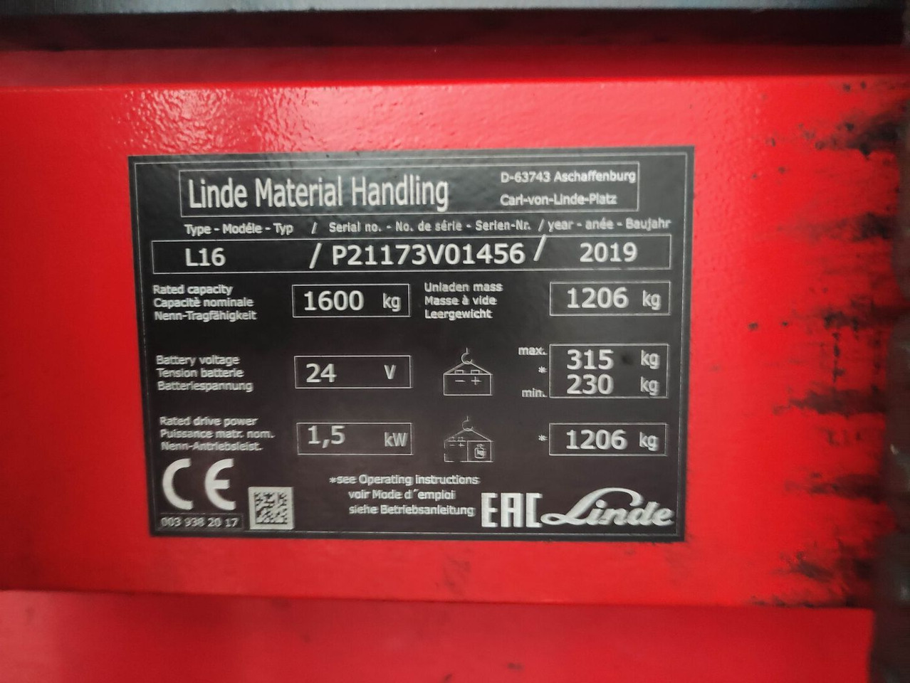 Linde L16-1173 - Virnastaja: pilt 5 Linde L16-1173 - Virnastaja: pilt 5