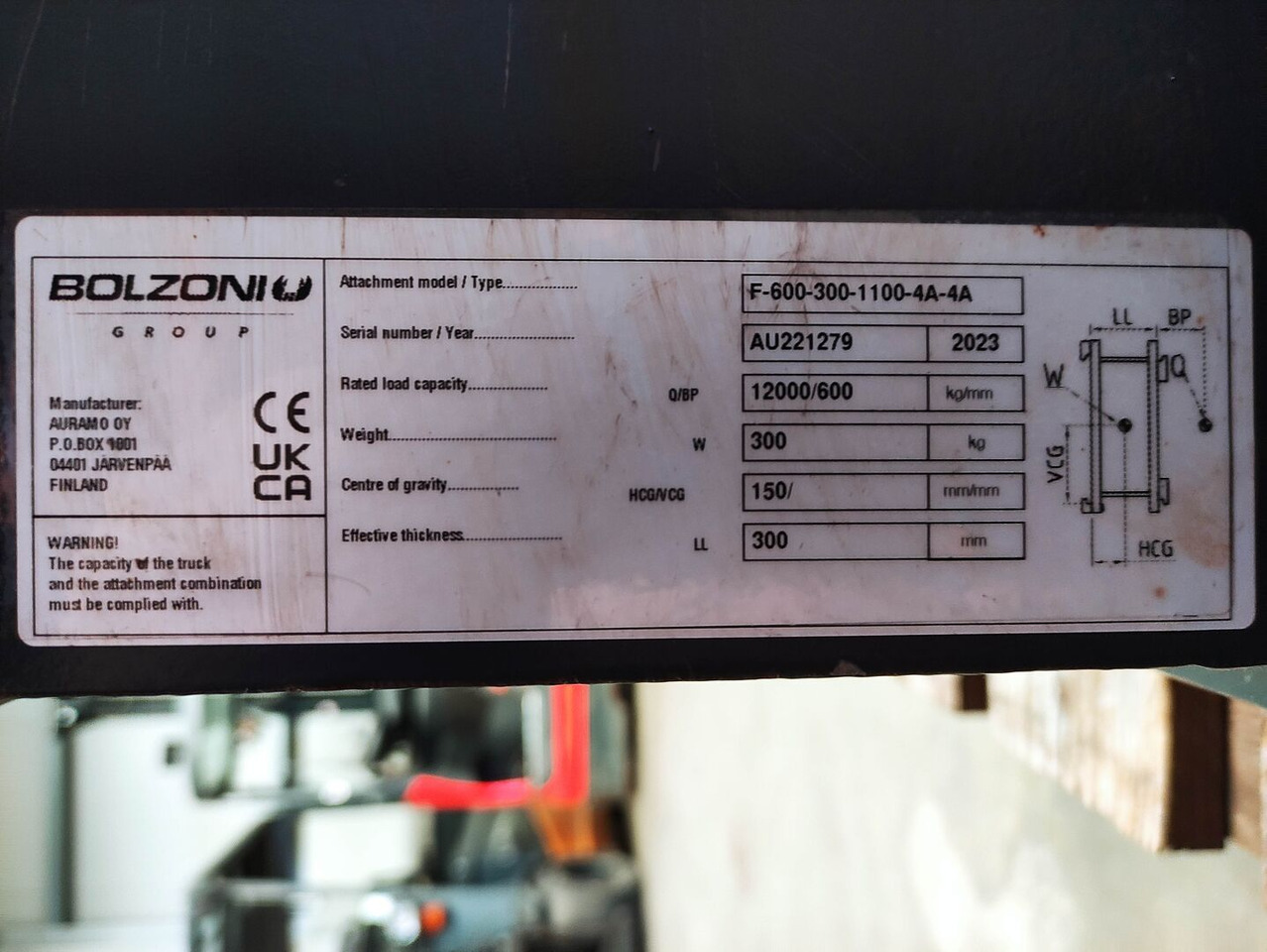 Bolzoni F-600-300-1100-4A-4A - Lisaseade - Virnastaja: pilt 5 Bolzoni F-600-300-1100-4A-4A - Lisaseade - Virnastaja: pilt 5