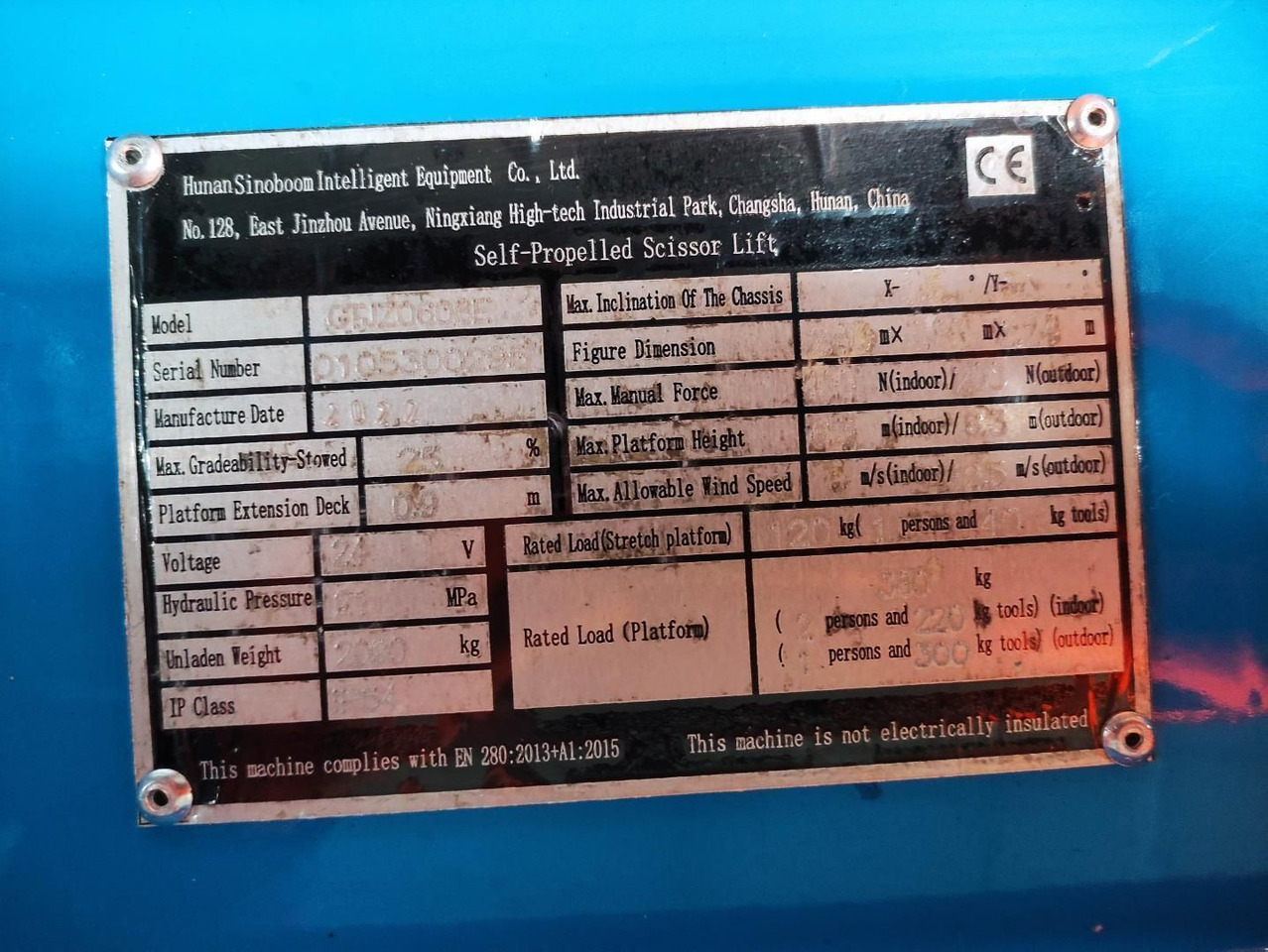 Sinoboom 2132E/GTJZ0608E - Käärlift: pilt 1 Sinoboom 2132E/GTJZ0608E - Käärlift: pilt 1
