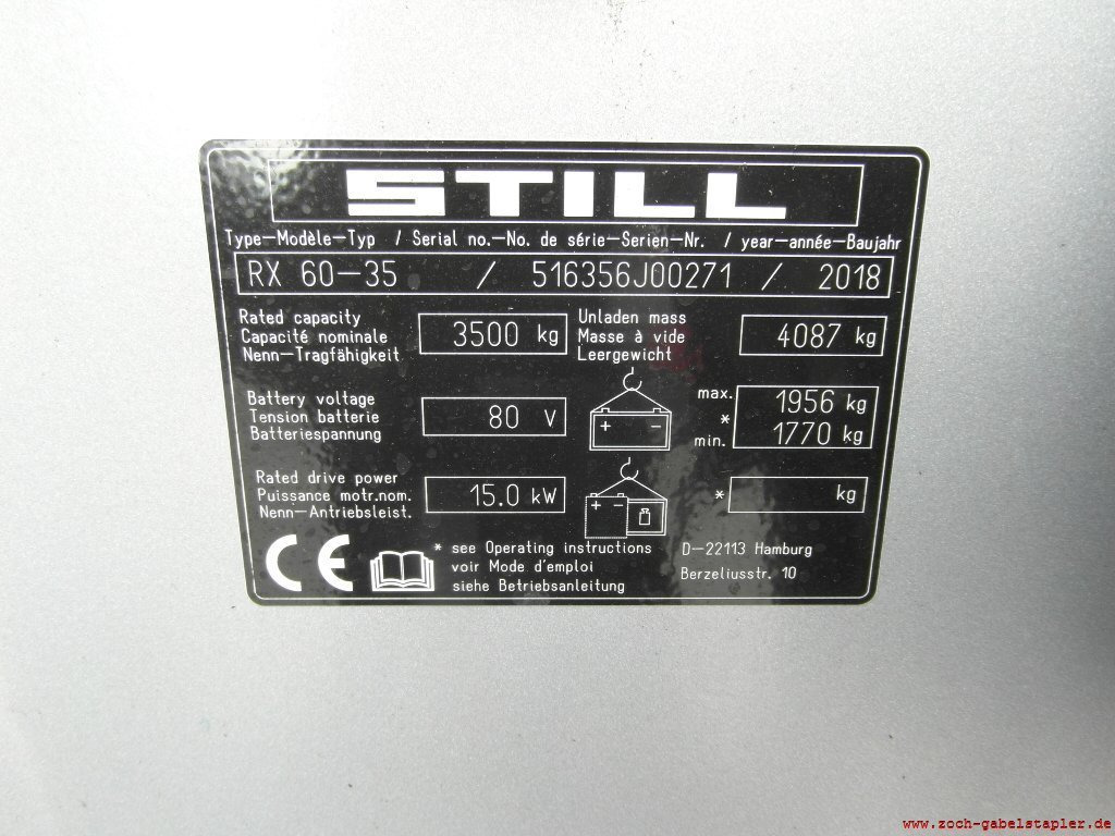 Elektritõstuk Still RX60-35: pilt 8