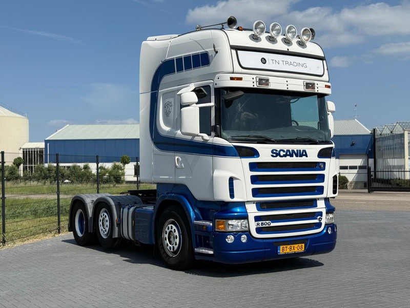 Scania R 500 A 6X2/4 STEERING PUSHER, MANUEL, RETARDER, LEATHER, TOP. - Sadulveok: pilt 1 Scania R 500 A 6X2/4 STEERING PUSHER, MANUEL, RETARDER, LEATHER, TOP. - Sadulveok: pilt 1