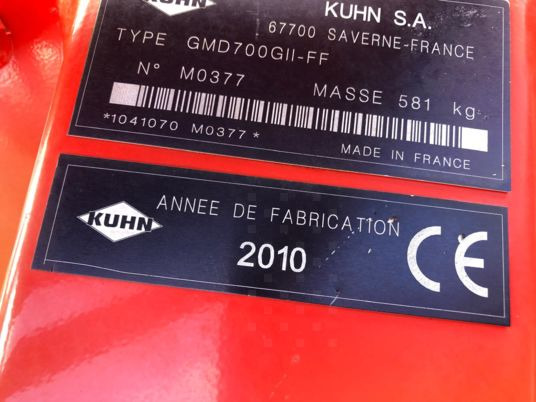 Kuhn GMD 700 GII FF - Niiduk: pilt 5 Kuhn GMD 700 GII FF - Niiduk: pilt 5