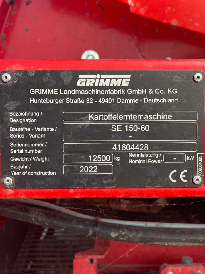 Grimme SE 150-60 UB - Kartulivõtumasin: pilt 3 Grimme SE 150-60 UB - Kartulivõtumasin: pilt 3