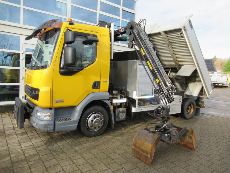 DAF LF45.160 EEV Kipper + HIAB 044 D-3 RF Kran Crane - Kallurauto, Kraanaga veoauto: pilt 2 DAF LF45.160 EEV Kipper + HIAB 044 D-3 RF Kran Crane - Kallurauto, Kraanaga veoauto: pilt 2