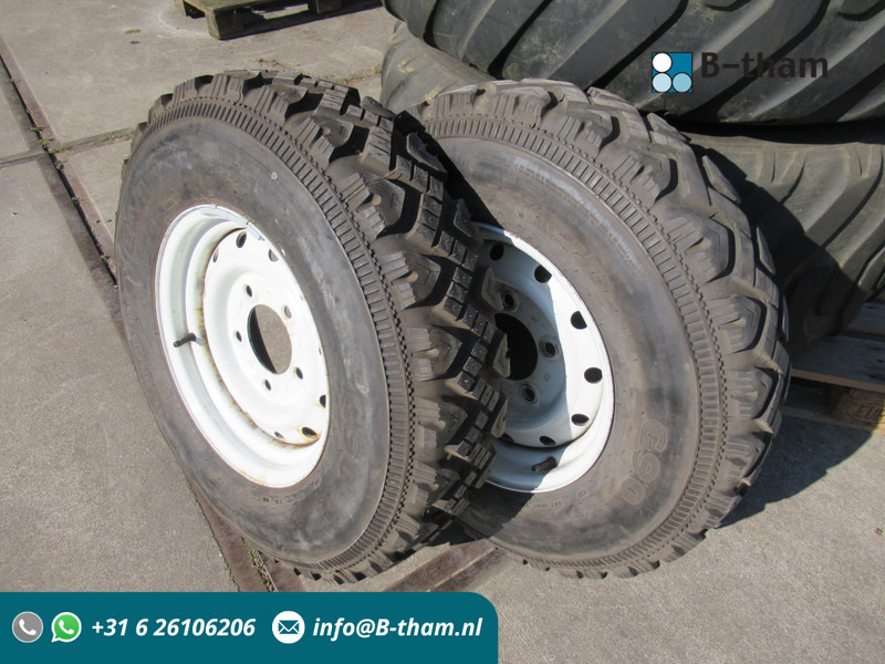 Land Rover Defender 7.50R16 2 x Velg ( staal ) + Band - Komplektne ratas - Auto: pilt 1 Land Rover Defender 7.50R16 2 x Velg ( staal ) + Band - Komplektne ratas - Auto: pilt 1