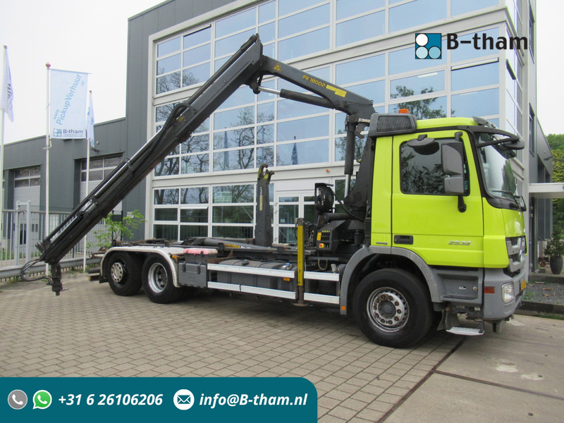 Mercedes-Benz Actros 2532 LTNLA 6X2 Hooklift + Crane, Haak - Kraan - Konkstõstukiga veoauto, Kraanaga veoauto: pilt 1 Mercedes-Benz Actros 2532 LTNLA 6X2 Hooklift + Crane, Haak - Kraan - Konkstõstukiga veoauto, Kraanaga veoauto: pilt 1
