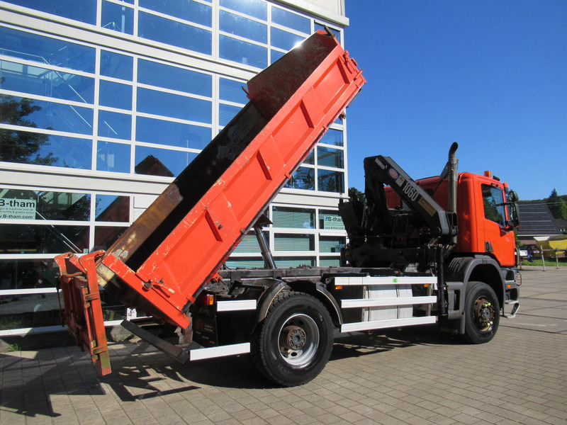 Scania P 114 CB 4x4 HZ 340 3-W. Tipper - 3-S. Kipper + HMF 1063 Crane Kran - Kallurauto, Kraanaga veoauto: pilt 5 Scania P 114 CB 4x4 HZ 340 3-W. Tipper - 3-S. Kipper + HMF 1063 Crane Kran - Kallurauto, Kraanaga veoauto: pilt 5