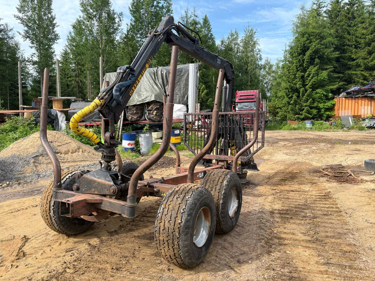 Forest trailer with Cartridge 755 crane - Metsahaagis: pilt 1 Forest trailer with Cartridge 755 crane - Metsahaagis: pilt 1