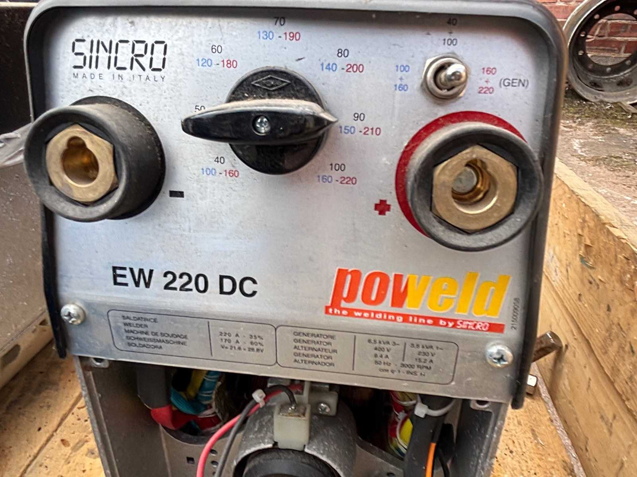 Welding generator Sincro EW 220 DC - Keevitus seadmed: pilt 5 Welding generator Sincro EW 220 DC - Keevitus seadmed: pilt 5