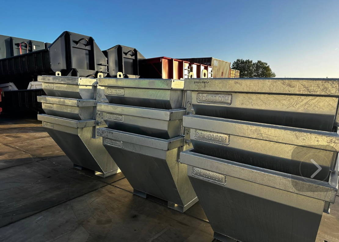 Sidalco 2 m3 gegalvaniseerd - Liftdumper konteiner: pilt 3 Sidalco 2 m3 gegalvaniseerd - Liftdumper konteiner: pilt 3