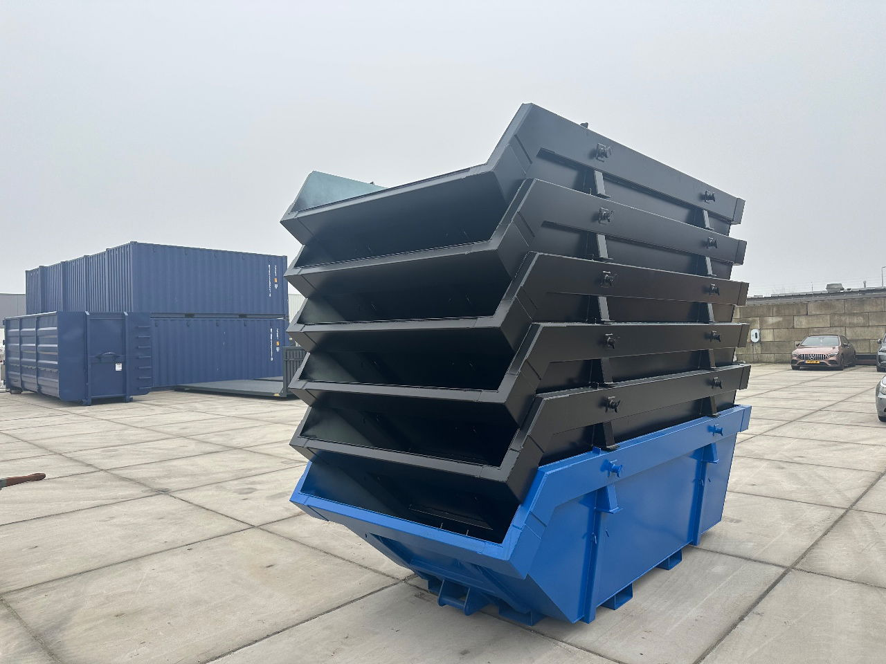 Sidalco 6m3 met heftruck lepel kokers - Liftdumper konteiner: pilt 4 Sidalco 6m3 met heftruck lepel kokers - Liftdumper konteiner: pilt 4