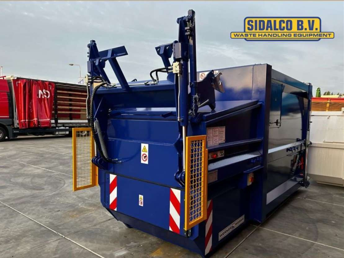 Werner & Weber MPC 10 met kiep systeem portaalarm opname - Liftdumper konteiner: pilt 1 Werner & Weber MPC 10 met kiep systeem portaalarm opname - Liftdumper konteiner: pilt 1