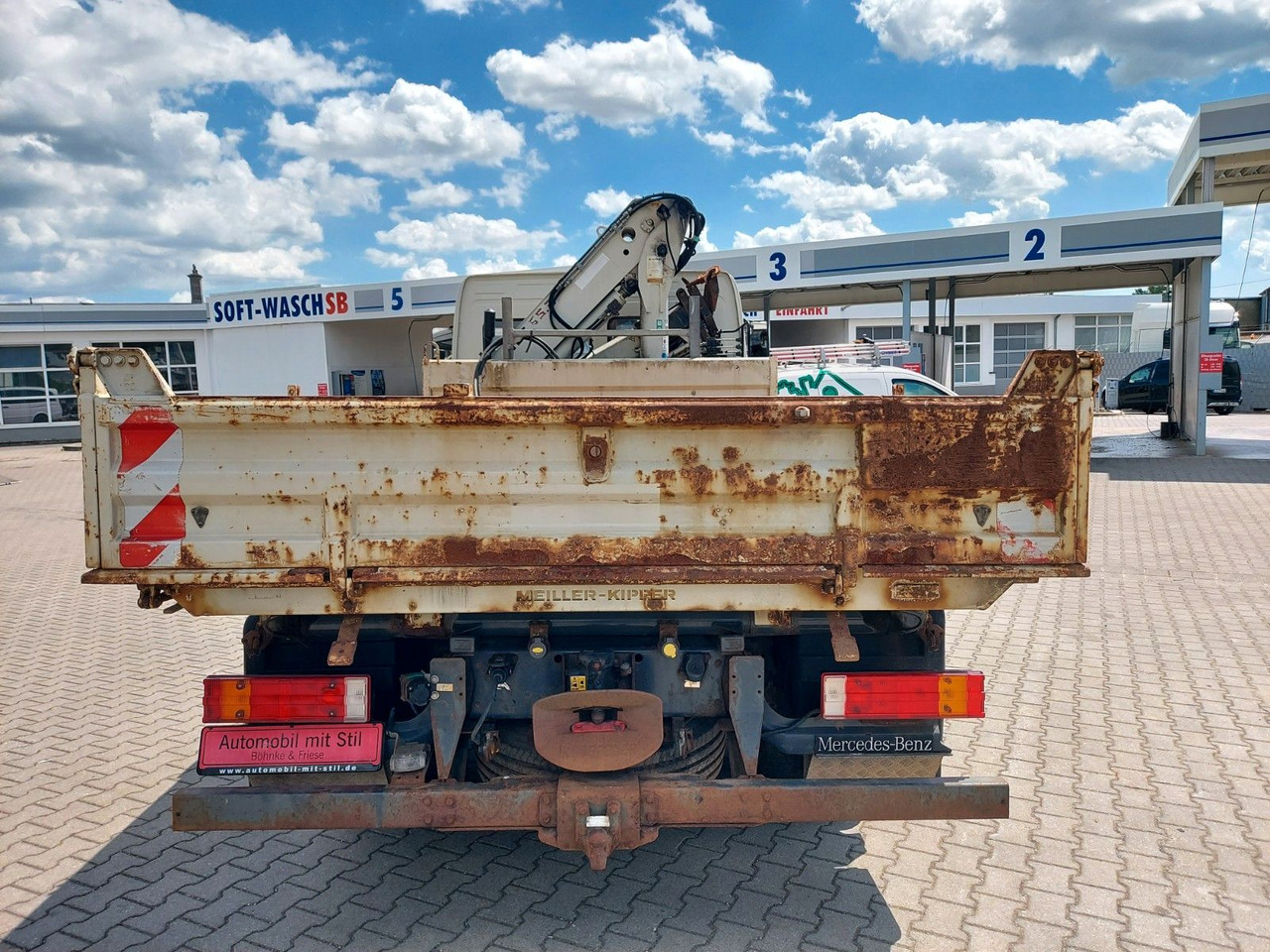 Kallurauto, Kraanaga veoauto Mercedes-Benz Atego 2 918 3-Seiten Kipper KRAN TEREX 65.2: pilt 9