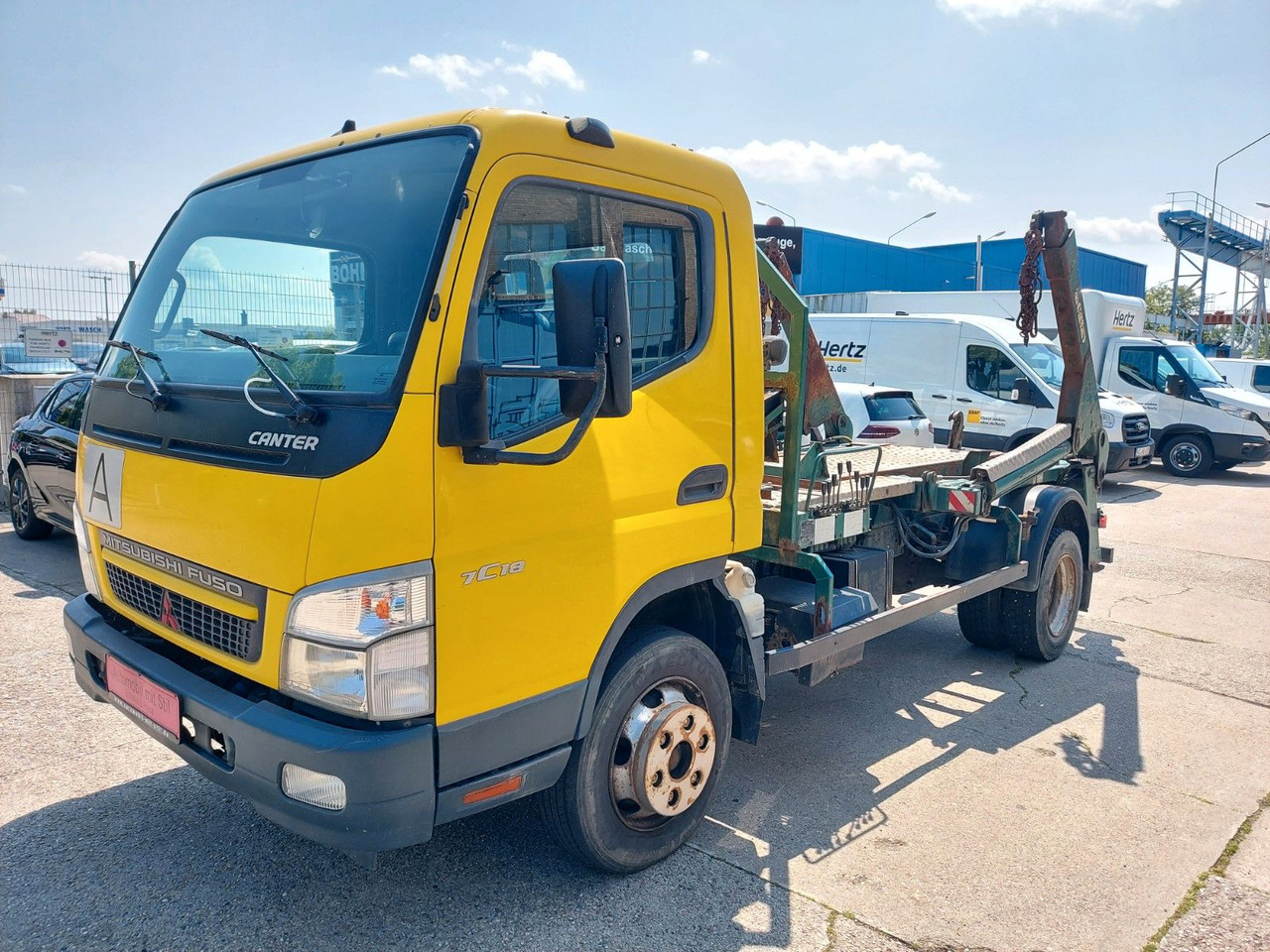 Mitsubishi Canter 7C18 Absetzer Kipper Meier Ratio 4500kg - Nöörtõstukiga veoauto: pilt 1 Mitsubishi Canter 7C18 Absetzer Kipper Meier Ratio 4500kg - Nöörtõstukiga veoauto: pilt 1