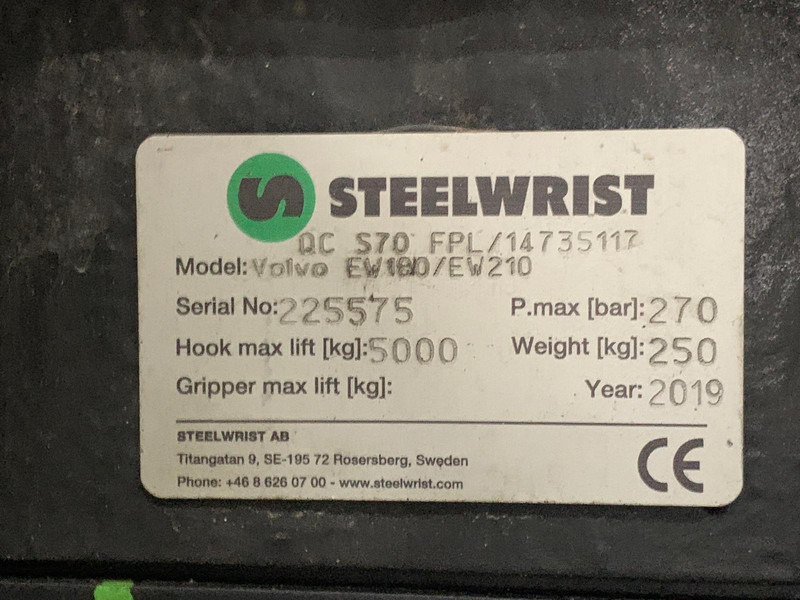 STEELWRIST QC S70 (OQ70) - Kiirühendus: pilt 5 STEELWRIST QC S70 (OQ70) - Kiirühendus: pilt 5
