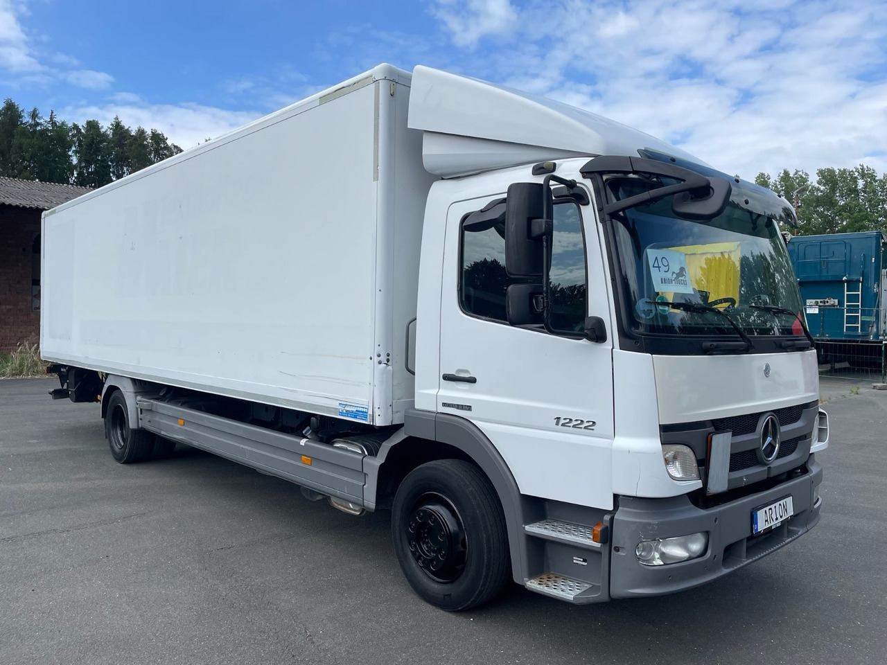 Mercedes-Benz Atego 2 1222 4x2 Koffer/LBW/DAUTEL/8,25m/AC/EU5 - Kasti veoauto: pilt 1 Mercedes-Benz Atego 2 1222 4x2 Koffer/LBW/DAUTEL/8,25m/AC/EU5 - Kasti veoauto: pilt 1