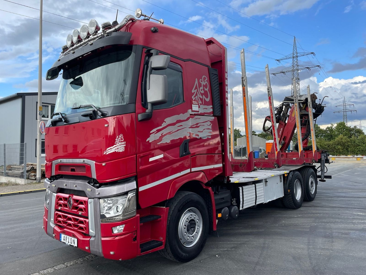 Renault T520 6x2 Kurzholz/PALFINGER/E120Z/VOLVO-ENGINE - Metsaveok, Kraanaga veoauto: pilt 3 Renault T520 6x2 Kurzholz/PALFINGER/E120Z/VOLVO-ENGINE - Metsaveok, Kraanaga veoauto: pilt 3