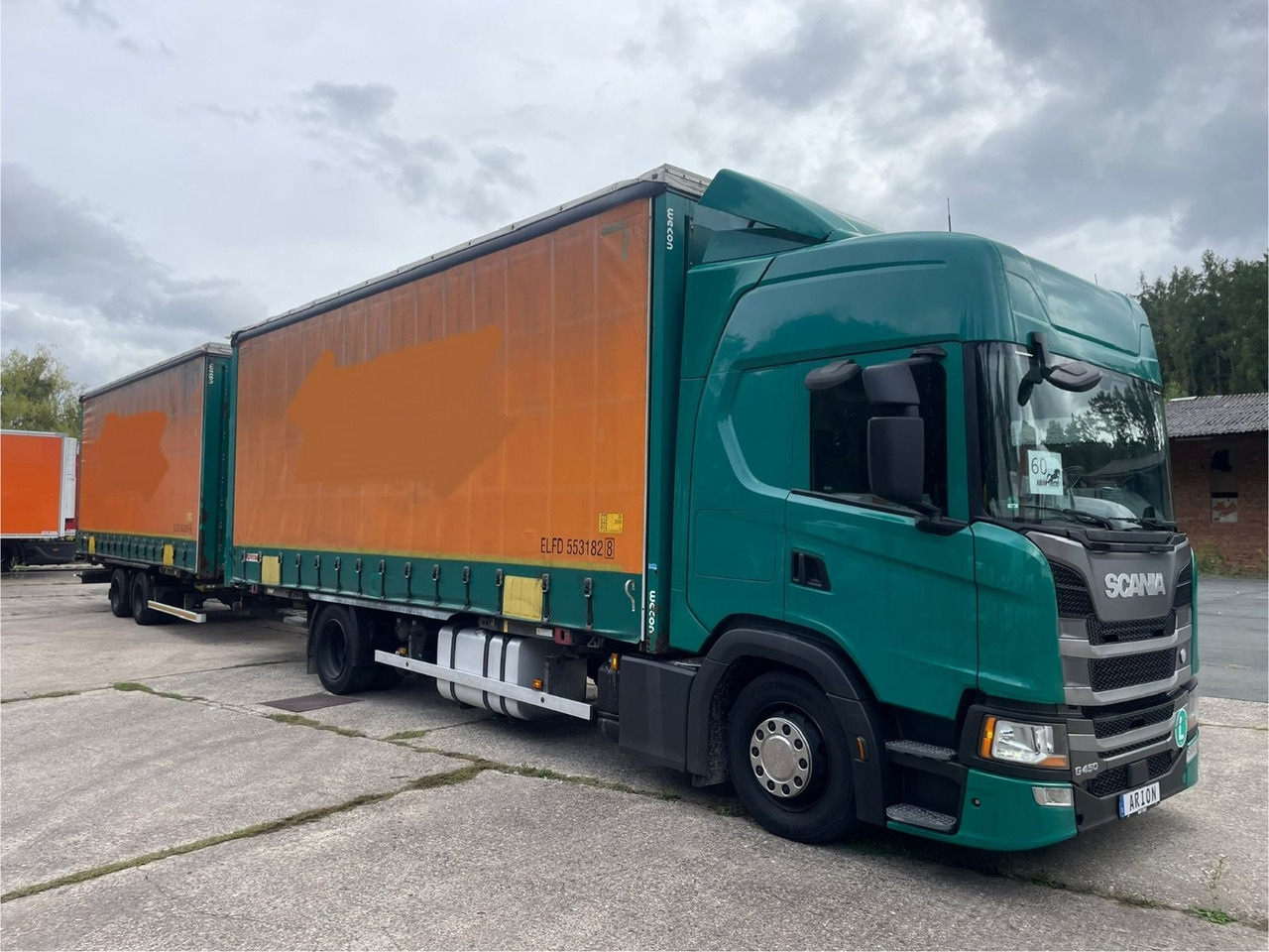 Scania G450 Pritsche+Plane/ANHÄNGER/KOTSCHENREUTHER - Tent veoauto: pilt 1 Scania G450 Pritsche+Plane/ANHÄNGER/KOTSCHENREUTHER - Tent veoauto: pilt 1