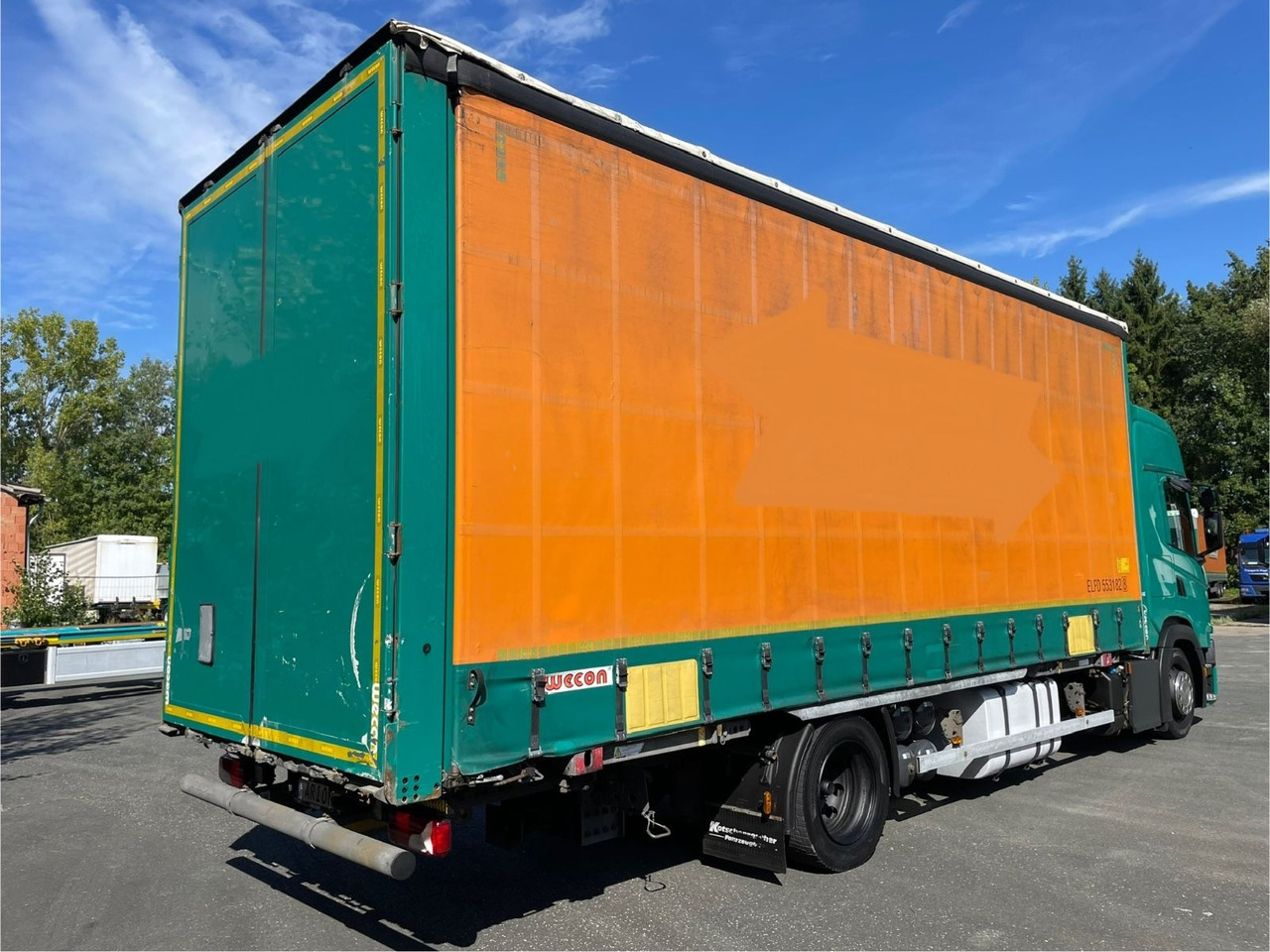 Scania G450 Pritsche+Plane/Wechsler/WECON/StandAC/EU6d - Tent veoauto: pilt 4 Scania G450 Pritsche+Plane/Wechsler/WECON/StandAC/EU6d - Tent veoauto: pilt 4
