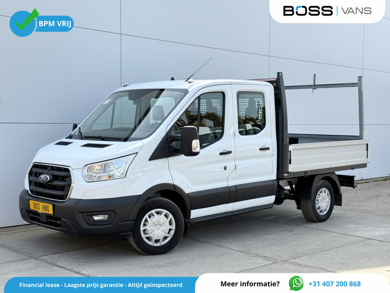 Ford Transit 350 2.0 TDCI 130PK L3H1 DC Trend Open Laadbak Pritische 6 zitplaatsen Airco Cruise Control - Madelauto, Meeskonnaauto: pilt 1 Ford Transit 350 2.0 TDCI 130PK L3H1 DC Trend Open Laadbak Pritische 6 zitplaatsen Airco Cruise Control - Madelauto, Meeskonnaauto: pilt 1