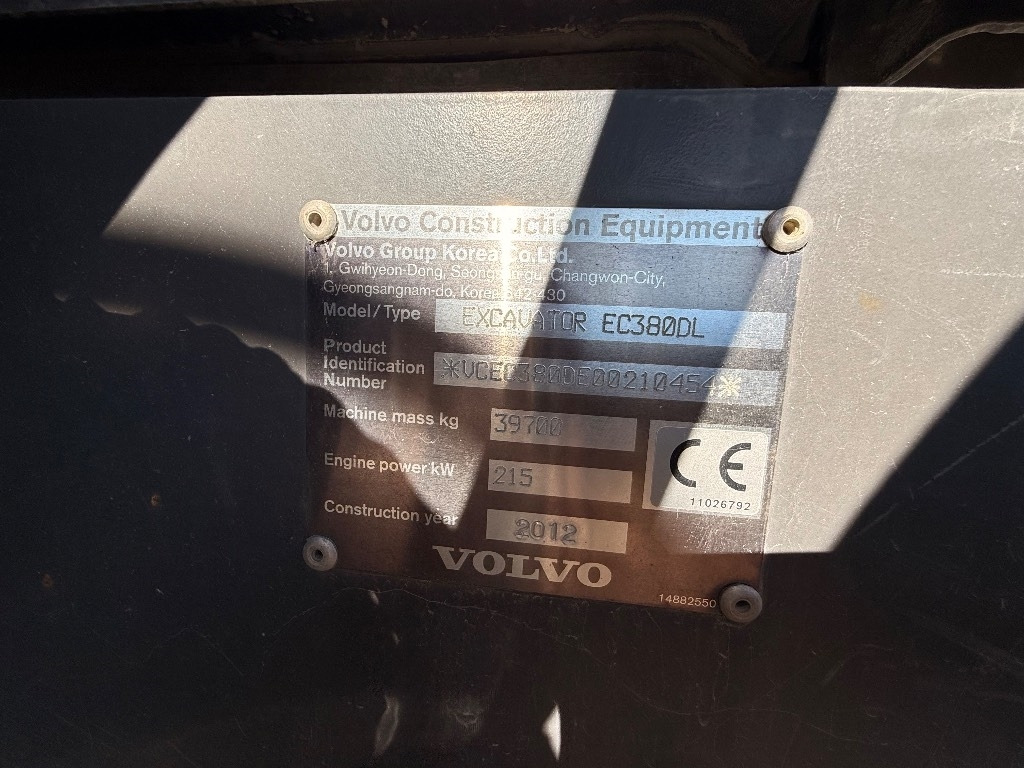 Volvo EC 380 D L - Lintekskavaator: pilt 5 Volvo EC 380 D L - Lintekskavaator: pilt 5