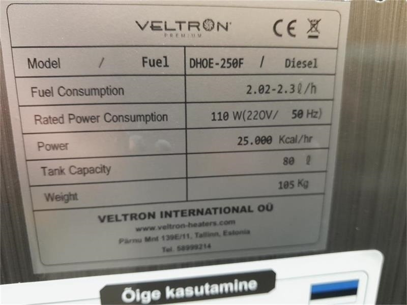 - - - VeLTRON HEATER MED BLÆSER - Ehitussoojendi: pilt 5 - - - VeLTRON HEATER MED BLÆSER - Ehitussoojendi: pilt 5