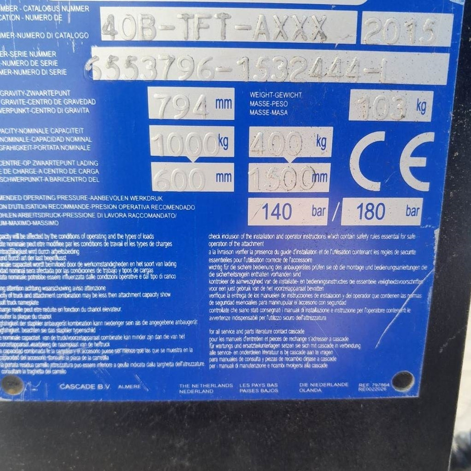 Cascade INTEGRAL FORK POS. - Kahvlid: pilt 3 Cascade INTEGRAL FORK POS. - Kahvlid: pilt 3