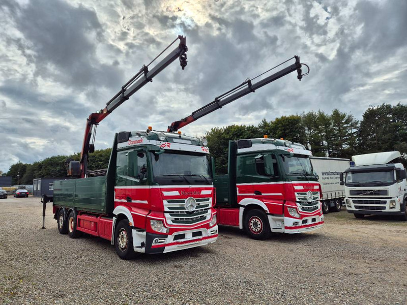 Mercedes-Benz Actros 2551/6x2 // Palfinger 16002 B // 2 x trucks - Kraanaga veoauto: pilt 1 Mercedes-Benz Actros 2551/6x2 // Palfinger 16002 B // 2 x trucks - Kraanaga veoauto: pilt 1