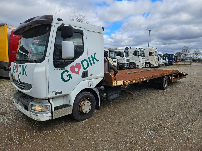 Renault Midlum 220 Machine/auto Transport and crane(2 stk) - Treilerveoauto, Kraanaga veoauto: pilt 1 Renault Midlum 220 Machine/auto Transport and crane(2 stk) - Treilerveoauto, Kraanaga veoauto: pilt 1