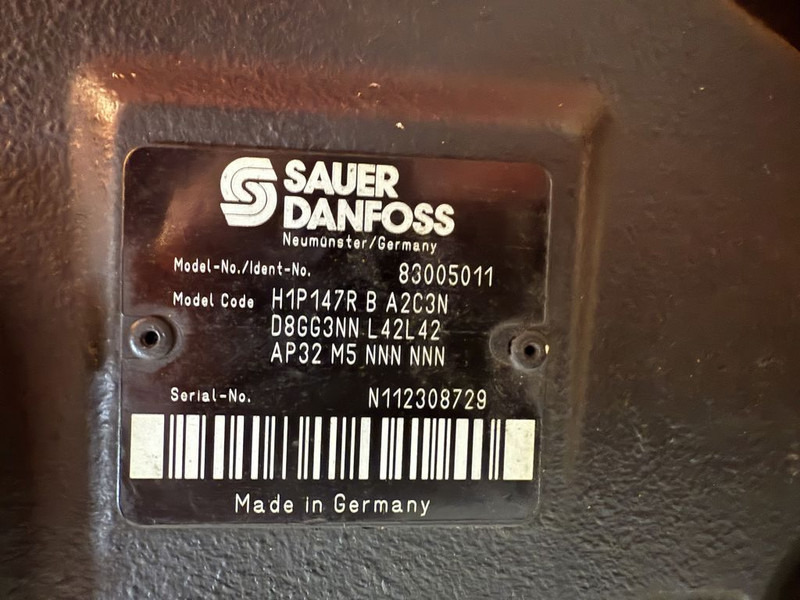 Sauer Danfoss H1P147R Piston Pump 83005011 - Varuosa - Ehitusmasinad: pilt 2 Sauer Danfoss H1P147R Piston Pump 83005011 - Varuosa - Ehitusmasinad: pilt 2