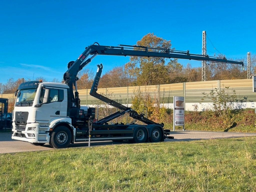 MAN TGS 26.470 6x2 Abrollkipper + Kran Hiab 228-6 - Konkstõstukiga veoauto, Kraanaga veoauto: pilt 2 MAN TGS 26.470 6x2 Abrollkipper + Kran Hiab 228-6 - Konkstõstukiga veoauto, Kraanaga veoauto: pilt 2
