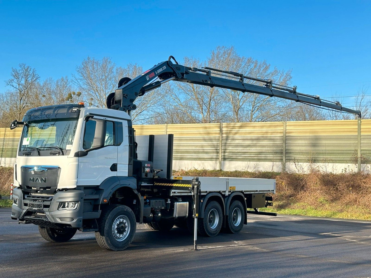 MAN TGS 33.440 6x6 Kran HIAB 228-6 - Madelveok/ Platvormveok, Kraanaga veoauto: pilt 1 MAN TGS 33.440 6x6 Kran HIAB 228-6 - Madelveok/ Platvormveok, Kraanaga veoauto: pilt 1
