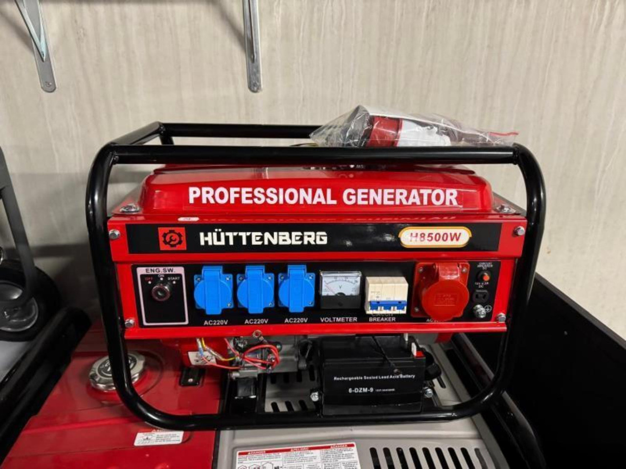 Hüttenberg H8500 Key- en Trekstart Benzine Generator (Nieuw) - Generaatorikomplekt: pilt 1 Hüttenberg H8500 Key- en Trekstart Benzine Generator (Nieuw) - Generaatorikomplekt: pilt 1