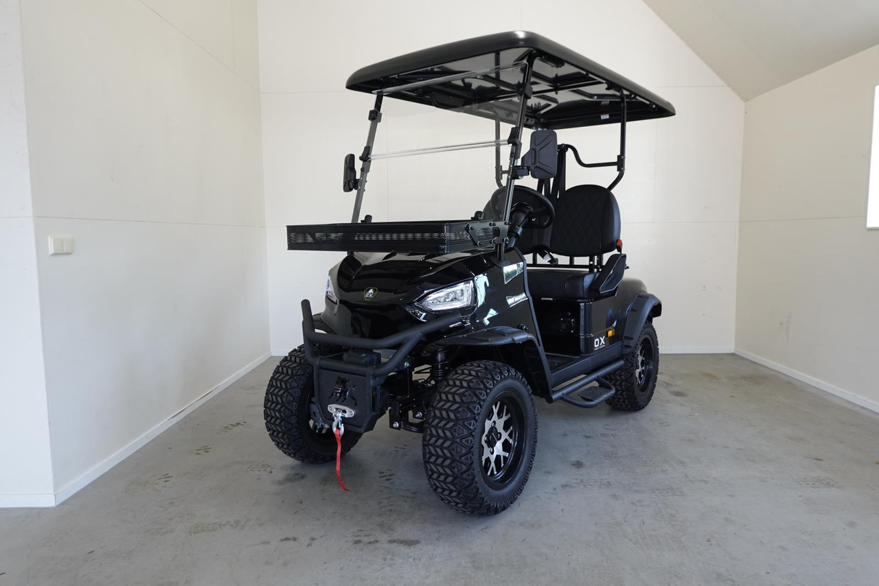 OX KG2 2-pers Verhoogde Golfkar Zilver Nieuw - Golfiauto: pilt 1 OX KG2 2-pers Verhoogde Golfkar Zilver Nieuw - Golfiauto: pilt 1