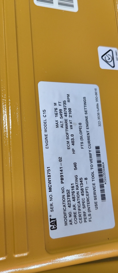 Caterpillar C15 - Mootor: pilt 3 Caterpillar C15 - Mootor: pilt 3