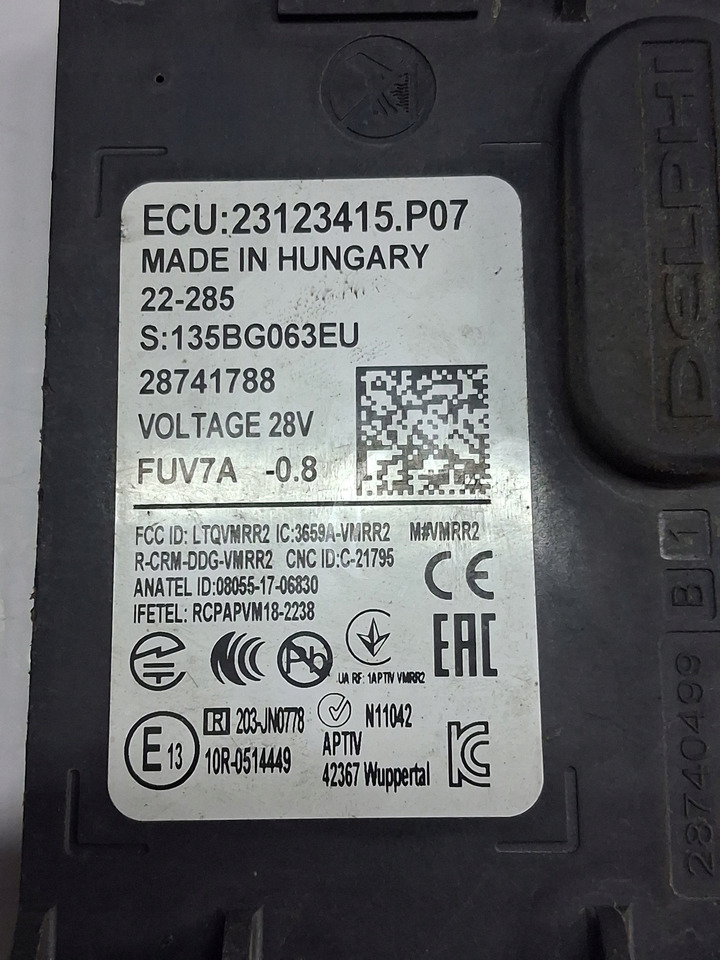 CONTINENTAL RADAR DISTRONIK RENAULT GAMA T C K RANGE VOLVO FH 4 FM 4 FH 5 - Elektrisüsteem - Veoauto: pilt 4 CONTINENTAL RADAR DISTRONIK RENAULT GAMA T C K RANGE VOLVO FH 4 FM 4 FH 5 - Elektrisüsteem - Veoauto: pilt 4