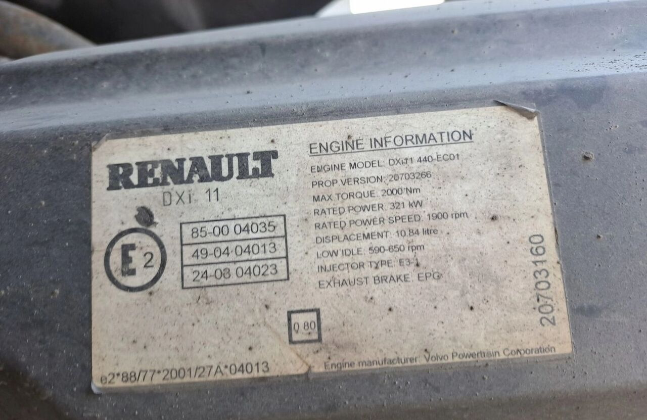 Renault SPRZEDAM KOMPLETNY PREMIUM DXI 11 440 EURO 3. Renault - Mootor - Veoauto: pilt 3 Renault SPRZEDAM KOMPLETNY PREMIUM DXI 11 440 EURO 3. Renault - Mootor - Veoauto: pilt 3