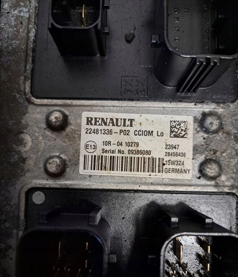 Renault STEROWNIK CCIOM GAMA T RANGE 22481336 Renault RENAULT GAMA T RANGE 22481336 - Mootori juhtimisseade - Veoauto: pilt 1 Renault STEROWNIK CCIOM GAMA T RANGE 22481336 Renault RENAULT GAMA T RANGE 22481336 - Mootori juhtimisseade - Veoauto: pilt 1