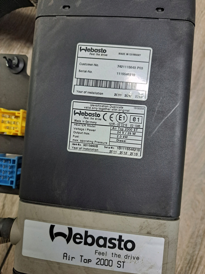 WEBASTO WEBASTO AIR TOP 2000ST ADR RENAULT PREMIUM MIDLUM DXI VOLVO FL FE - Soojendus/ Ventilatsioon - Veoauto: pilt 4 WEBASTO WEBASTO AIR TOP 2000ST ADR RENAULT PREMIUM MIDLUM DXI VOLVO FL FE - Soojendus/ Ventilatsioon - Veoauto: pilt 4
