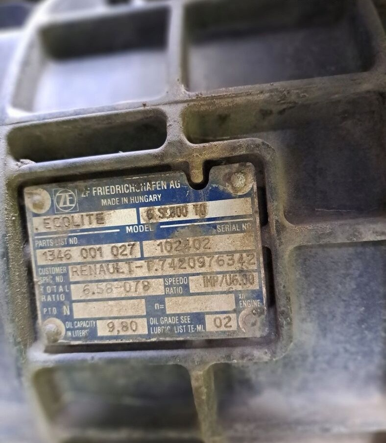 ZF SKRZYNIA BIEGÓW RENAULT MIDLUM DXI VOLVO FL 6S800 - Käigukast - Veoauto: pilt 2 ZF SKRZYNIA BIEGÓW RENAULT MIDLUM DXI VOLVO FL 6S800 - Käigukast - Veoauto: pilt 2